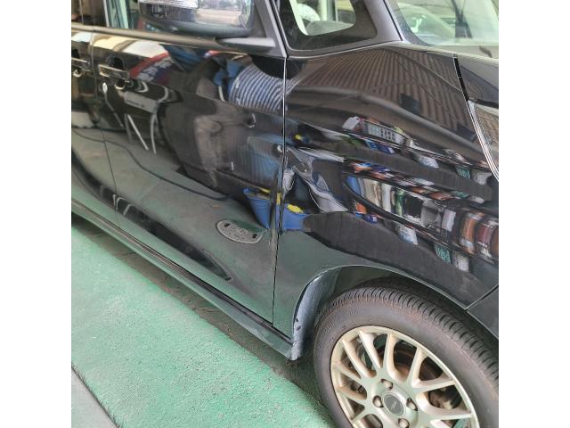 日産デイズルークス　ドアを開けたときフェンダーに当たる　サニーオート　福岡　福岡県　福岡市　東区　博多区　中央区　西区　南区　城南区　早良区　糟屋郡　古賀市　その他の地域の方も大歓迎