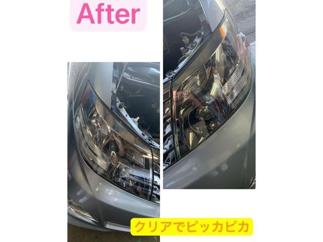 トヨタ アルファード ヘッドライトリペア クリアハゲ 黄ばみ 修正