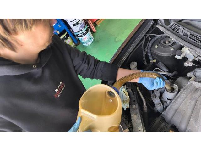 日産　キューブ　ガソリン車用(オイル交換)　宗像市・福津市・福岡市東区・遠賀町・水巻町・古賀市・新宮町・宮若市・中間市・鞍手町・北九州市、他地域のお客様も大歓迎です！