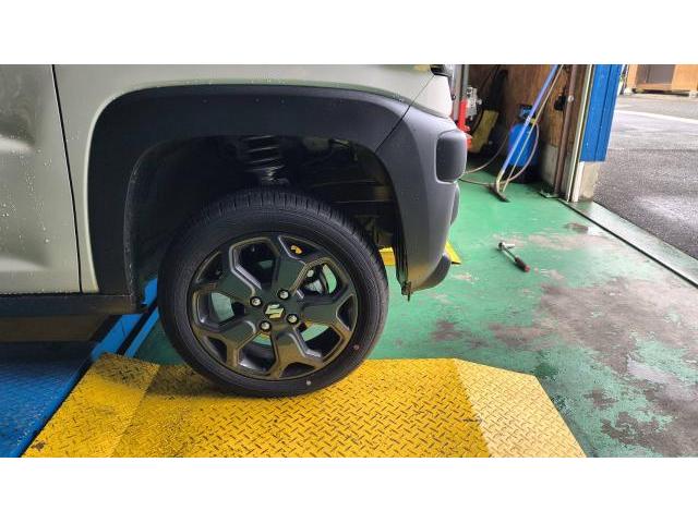 宗像市 スズキ ハスラー リフトアップ｜JAOS BATTLEZ装着＋エンブレムレス化でスタイル一新！　福津市・古賀市・新宮町・福岡市東区からのご来店多数！！