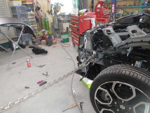 スズキ　スイフト　スポーツ　修理　鈑金塗装　佐賀市　株式会社真栄鈑金塗装工業