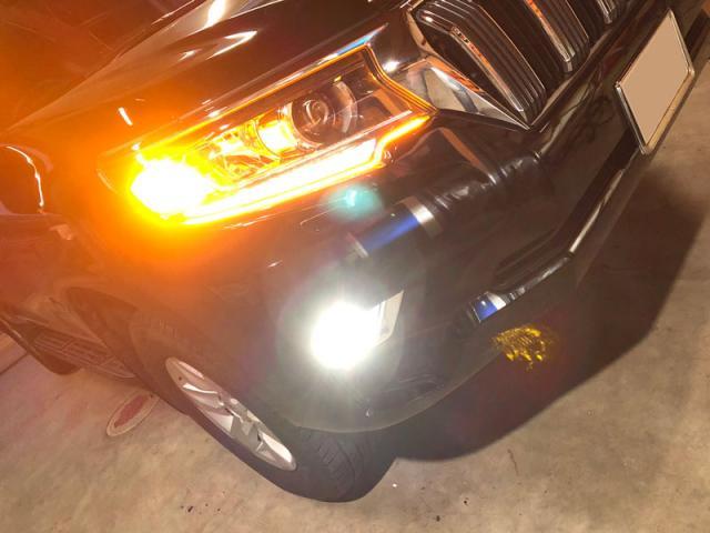 ランドクルーザープラド フォグ シーケンシャルLEDテープ バックランプ ウインカー 取り付け 福岡 太宰府市 筑紫野市 大野城市 春日市 福岡市 小郡市 prado フォグランプ ウインカーバルブ 持ち込み 取付