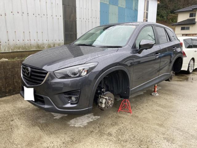 マツダ　CX-5　純正ホイール　塗装　ブリリアントブラック　那珂川市　福岡市　南区　城南区　早良区　博多区　中央区　東区　西区　春日市　筑紫野市　大野城市　太宰府市　糸島市　他地域のお客様も大歓迎です！