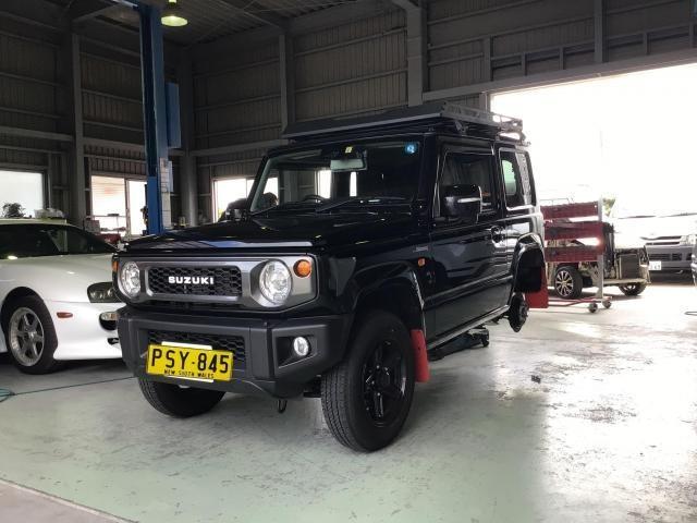 SUZUKI ジムニー　Jimny タイヤ交換　タイヤチェンジ　持ち込みタイヤ　オフロードタイヤ　１６インチ　タイヤバランス　遠賀郡　遠賀町　岡垣町　芦屋町　水巻町　北九州市　八幡西区　若松区　宗像市