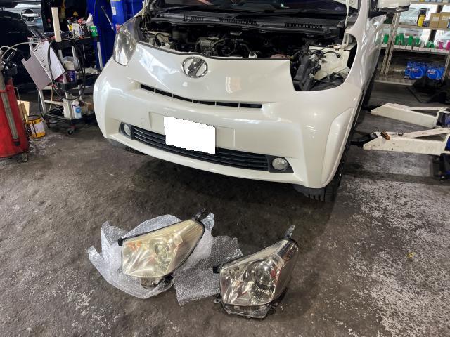 トヨタ　ｉＱ　ライト・ウィンカー類修理・整備　佐賀県　三養基郡　みやき町　みやき