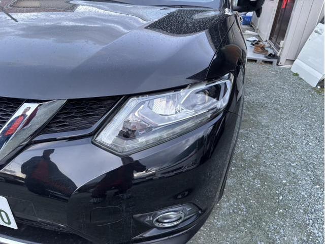 日産　エクストレイル　20X　車販売整備　ヘッドライト　簡易　研磨　佐賀県　三養基郡　みやき町　みやき