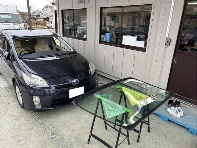 トヨタ　プリウス　S　その他修理・整備　飛び石　キズ　ガラス交換　佐賀県　三養基郡　みやき町　みやき