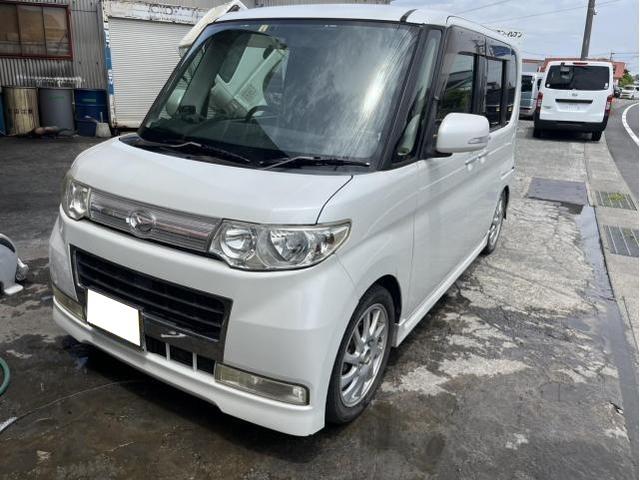 ダイハツ　タント　カスタムＲＳ　車検　法定点検　分解整備　メンテナンス　ステアリングラックブーツ　スタビライザリンクロッド　ブレーキシュー　エアコンフィルター　エアエレメント　交換　佐賀県　三養基郡　みやき町　みやき　