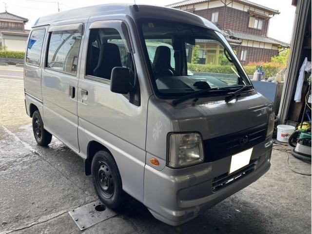 スバル　サンバーバン　VB　車検　法定点検　分解整備　メンテナンス　ブレーキフルード　タイヤ　交換　バランス調整　下回り　塗装　佐賀県　三養基郡　みやき町　みやき