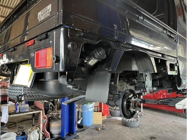 スズキ　キャリイトラック　車検　法定点検　分解整備　メンテナンス　クーラント復活剤　交換　タイヤ入れ替え　佐賀県　三養基郡　みやき町　みやき