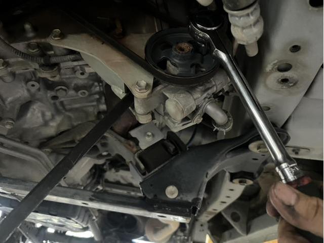 ダイハツ　ハイゼットカーゴ　スペシャル　車両販売前整備　法定点検　12か月点検　　分解整備　メンテナンス　エンジンオイル　オイルエレメント　交換　パワステベルト調整　佐賀県　三養基郡　みやき町　みやき