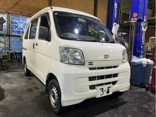 ダイハツ　ハイゼットカーゴ　スペシャル　車両販売前整備　法定点検　12か月点検　　分解整備　メンテナンス　エンジンオイル　オイルエレメント　交換　パワステベルト調整　佐賀県　三養基郡　みやき町　みやき