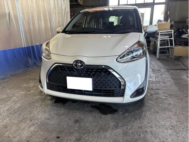 トヨタ　シエンタ　Ｘ　車検　リース車　メンテナンス　法定点検　分解整備　エンジンオイル　エレメント　エアコンフィルター　ワイパーゴム　交換　佐賀県　三養基郡　みやき町　みやき