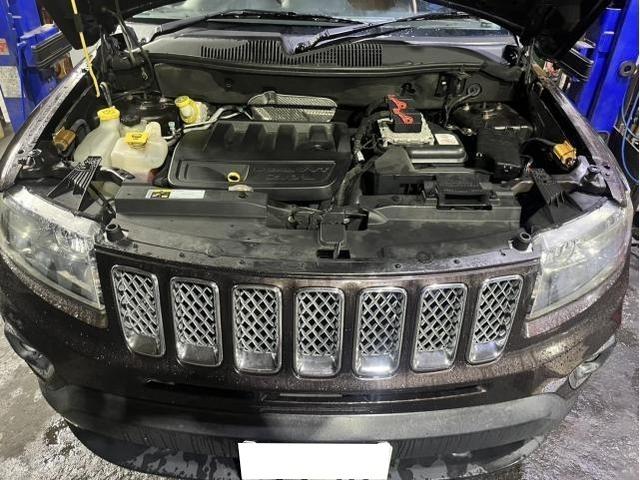 クライスラー・ジープ　ジープ・コンパス　電装系修理 　エアコンの効きが悪い　エアコン　コンプレッサー　ファンモーター　クーラント　交換　エアコンライン洗浄　佐賀県　三養基郡　みやき町　みやき