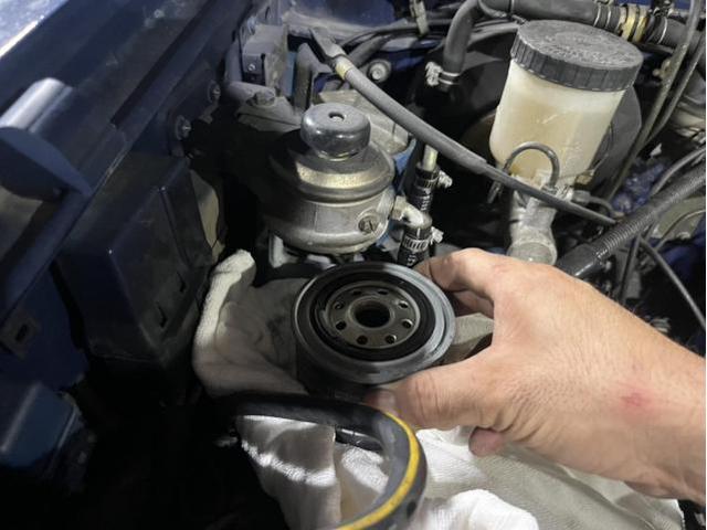 日産　ダットサントラック　車検　法定点検　分解整備　メンテナンス　エアエレメント　燃料フィルター　交換　クーラント復活剤　注入　佐賀県　三養基郡　みやき町　みやき