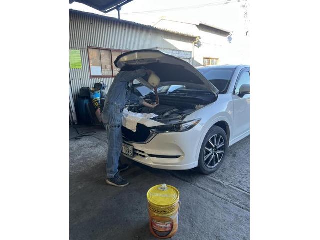 マツダ　ＣＸ－５　ディーゼル車用(オイル交換)　メンテナンス　エンジンオイル　交換　佐賀県　三養基郡　みやき町　みやき