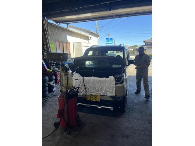 三菱　デリカミニ　Gﾌﾟﾚﾐｱﾑ　ガソリン車用(オイル交換)　メンテナンス　エンジンオイル　交換　佐賀県　三養基郡　みやき町　みやき