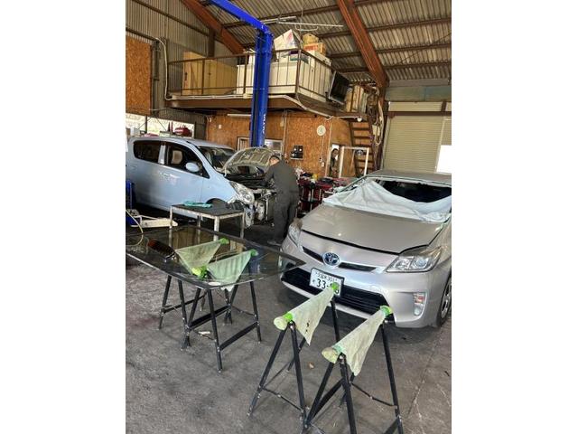 トヨタ　プリウス　S　ガラス交換　飛び石　ヒビ　フロントガラス　交換　佐賀県　三養基郡　みやき町　みやき