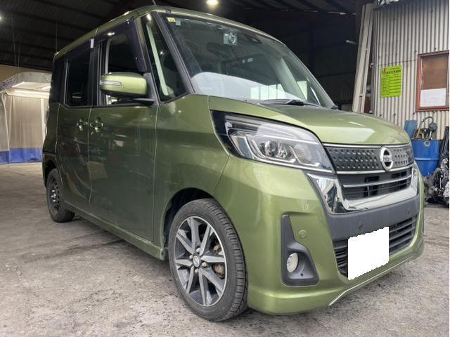 日産　デイズルークス　ハイウェイスターGターボ　サスペンション・足回り修理・整備　足回り変形　フロントメンバー　ロアアーム右　フロントハブベアリング右　交換　佐賀県　三養基郡　みやき町　みやき