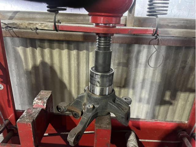 日産　デイズルークス　ハイウェイスターGターボ　サスペンション・足回り修理・整備　足回り変形　フロントメンバー　ロアアーム右　フロントハブベアリング右　交換　佐賀県　三養基郡　みやき町　みやき