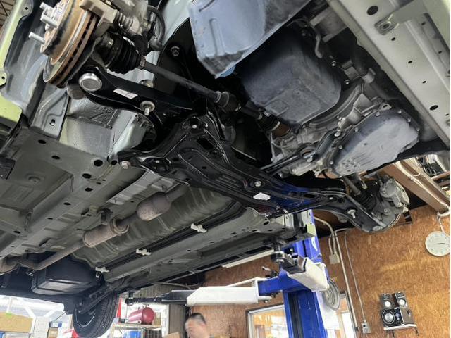 日産　デイズルークス　ハイウェイスターGターボ　サスペンション・足回り修理・整備　足回り変形　フロントメンバー　ロアアーム右　フロントハブベアリング右　交換　佐賀県　三養基郡　みやき町　みやき