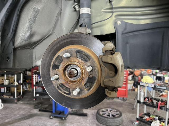 日産　デイズルークス　ハイウェイスターGターボ　サスペンション・足回り修理・整備　足回り変形　フロントメンバー　ロアアーム右　フロントハブベアリング右　交換　佐賀県　三養基郡　みやき町　みやき