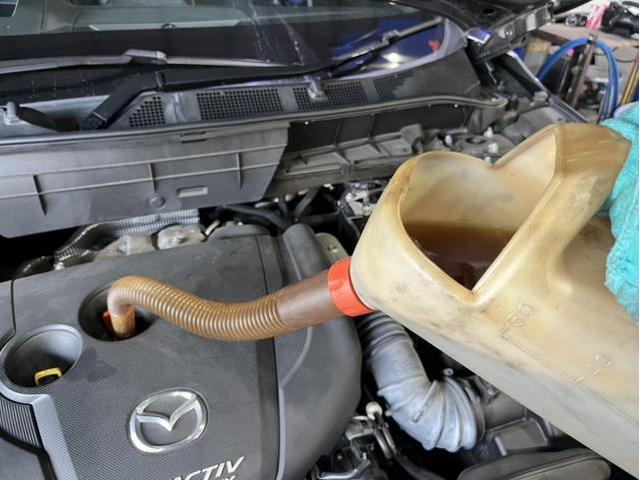 マツダ　ＣＸ－８　XD　ディーゼル車用(オイル交換)　メンテナンス　エンジンオイル　交換　佐賀県　三養基郡　みやき町　みやき