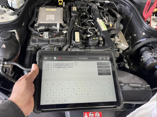 メルセデス・ベンツ　Ｅクラス　E220ブルーテックアバンギャルド　エンジン関連修理・整備　エンジンかからない　保障修理　インジェクター　交換　佐賀県　三養基郡　みやき町　みやき