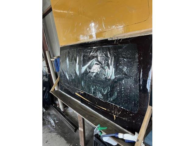 トヨタ　コースター　バス　カーフィルム　リアガラス　全面　IR断熱スモークフィルム10％　施工　佐賀県　三養基郡　みやき町　みやき