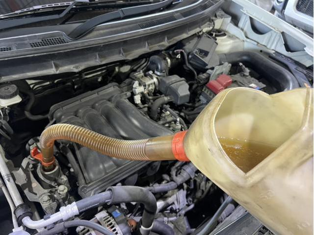 日産　エクストレイル　20X　ガソリン車用(オイル交換)　メンテナンス　エンジンオイル　交換　佐賀県　三養基郡　みやき町　みやき