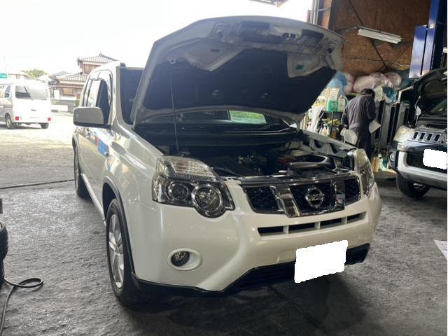 日産　エクストレイル　20X　ガソリン車用(オイル交換)　メンテナンス　エンジンオイル　交換　佐賀県　三養基郡　みやき町　みやき