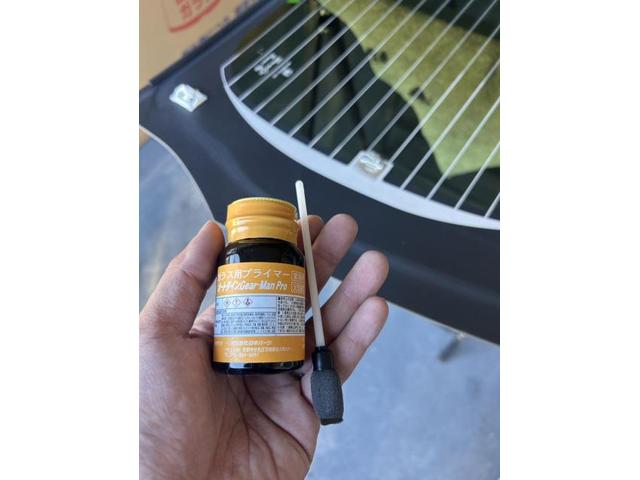 ホンダ　Ｎ－ＢＯＸ　板金塗装後　リアガラス　取付　佐賀県　三養基郡　みやき町　みやき