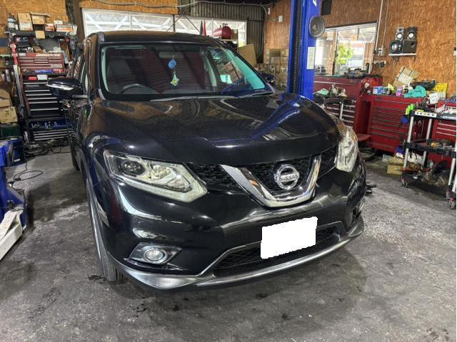 日産　エクストレイル　サスペンション・足回り修理・整備　メンテナンス　ステアリングラックブーツ　破れ　左右　保証　交換　佐賀県　三養基郡　みやき町　みやき