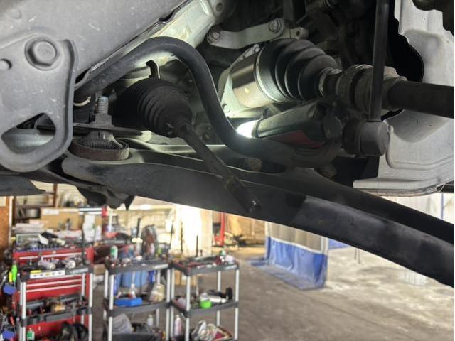 日産　エクストレイル　サスペンション・足回り修理・整備　メンテナンス　ステアリングラックブーツ　破れ　左右　保証　交換　佐賀県　三養基郡　みやき町　みやき