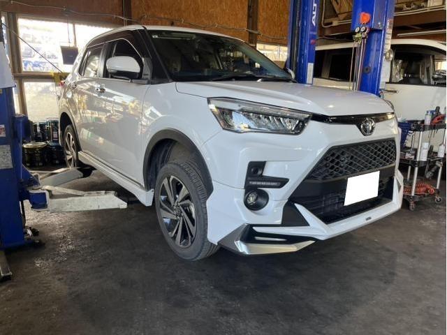 トヨタ　ライズ　Z　メンテナンス・日常点検　スタッドレスタイヤ　履き替え　空気圧調整　佐賀県　三養基郡　みやき町　みやき