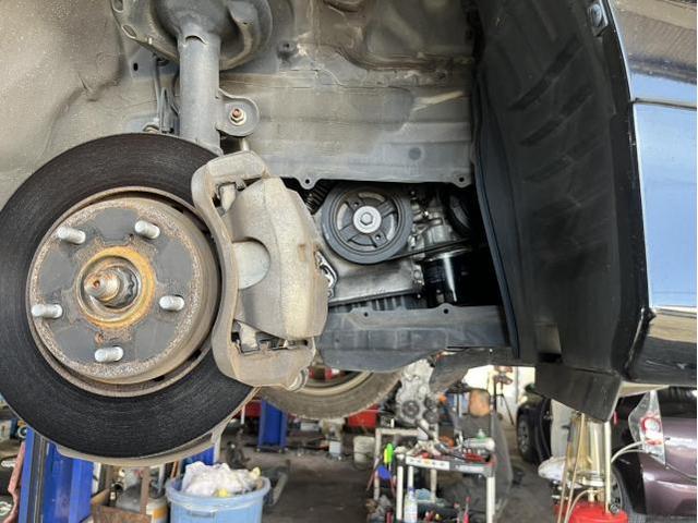 トヨタ　エスティマ　アエラス　車検　法定点検　分解整備　メンテナンス　エンジンオイル　オイルエレメント　オルタネーターベルト　交換　佐賀県　三養基郡　みやき町　みやき