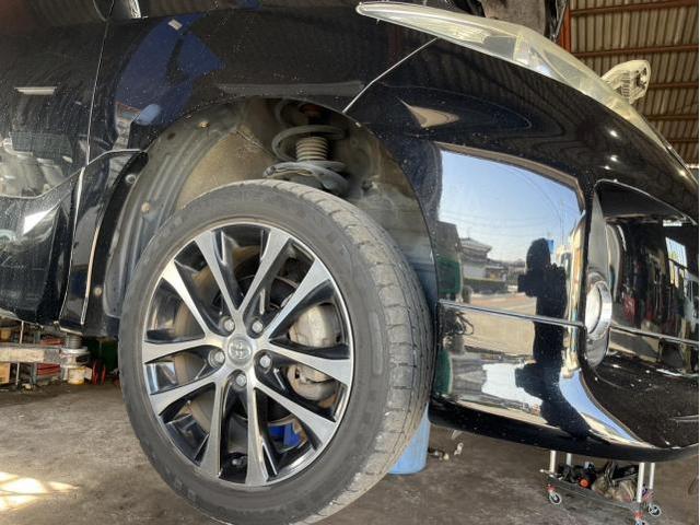 トヨタ　エスティマ　アエラス　車検　法定点検　分解整備　メンテナンス　エンジンオイル　オイルエレメント　オルタネーターベルト　交換　佐賀県　三養基郡　みやき町　みやき