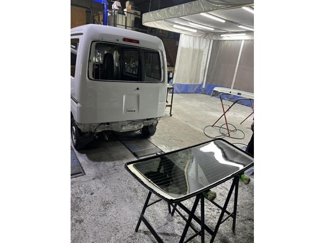 ダイハツ　ハイゼットバン　リアゲート　交換　リアガラス　脱着　佐賀県　三養基郡　みやき町　みやき