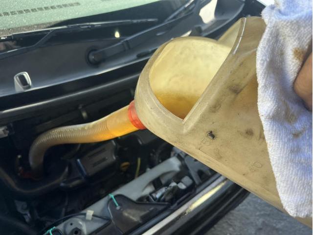 ダイハツ　タント　カスタムX　メンテナンス・日常点検　エンジンオイル　オイルエレメント　バッテリー　交換　佐賀県　三養基郡　みやき町　みやき