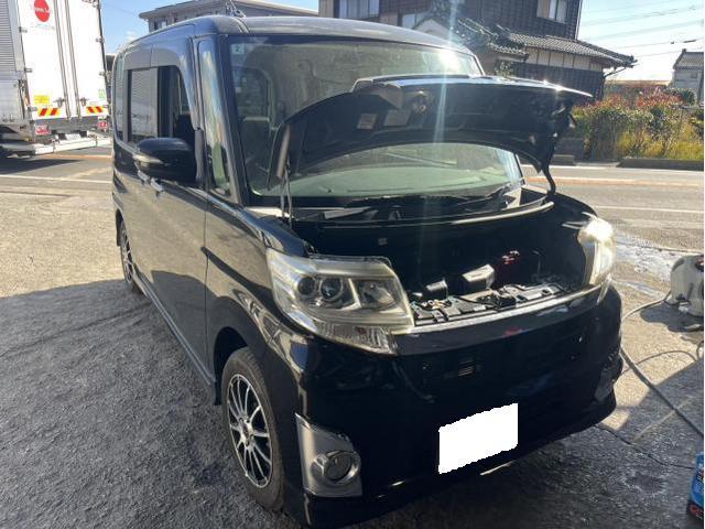 ダイハツ　タント　カスタムX　メンテナンス・日常点検　エンジンオイル　オイルエレメント　バッテリー　交換　佐賀県　三養基郡　みやき町　みやき