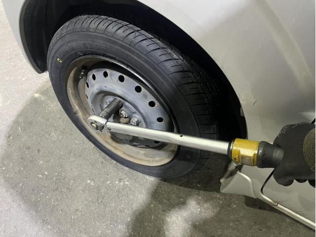 スズキ　ワゴンＲ　ハイブリッドFX　メンテナンス・日常点検　タイヤ　交換　バランス調整　佐賀県　三養基郡　みやき町　みやき