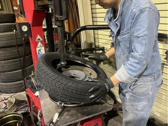 スズキ　ワゴンＲ　ハイブリッドFX　メンテナンス・日常点検　タイヤ　交換　バランス調整　佐賀県　三養基郡　みやき町　みやき