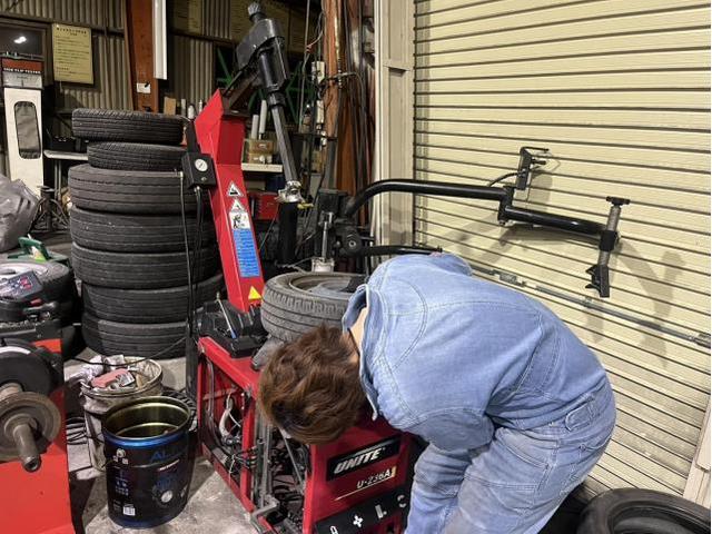 スズキ　ワゴンＲ　ハイブリッドFX　メンテナンス・日常点検　タイヤ　交換　バランス調整　佐賀県　三養基郡　みやき町　みやき