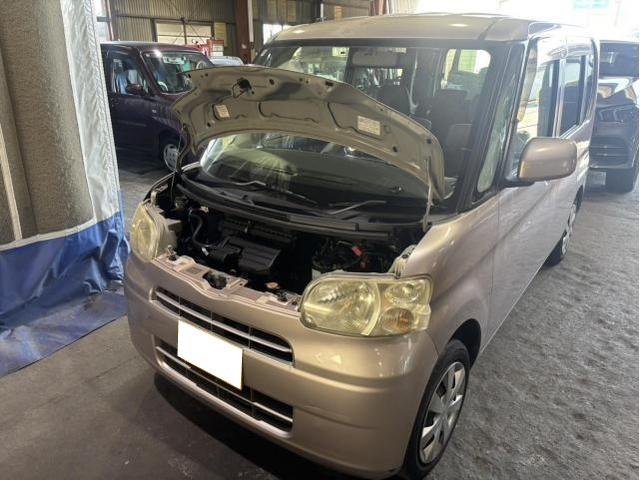 ダイハツ　タント　Xスペシャル　吸排気系修理・整備　チェックランプ点灯　触媒劣化　触媒　交換　佐賀県　三養基郡　みやき町　みやき
