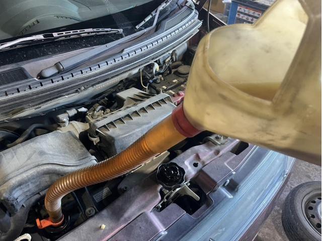 三菱　トッポ　車検　法定点検　分解整備　メンテナンス　オイルラインクリーナー　エンジンオイル　ラックエンドブーツ　交換　佐賀県　三養基郡　みやき町　みやき