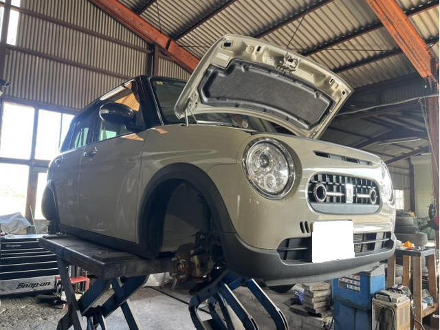 スズキ　アルトラパンＬＣ　車検　法定点検　分解整備　メンテナンス　エンジンオイル　交換　佐賀県　三養基郡　みやき町　みやき