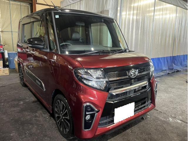 ダイハツ　タント　カスタムRS　ガラス交換　飛び石　キズ　保険対応　フロントガラス　交換　佐賀県　三養基郡　みやき町　みやき