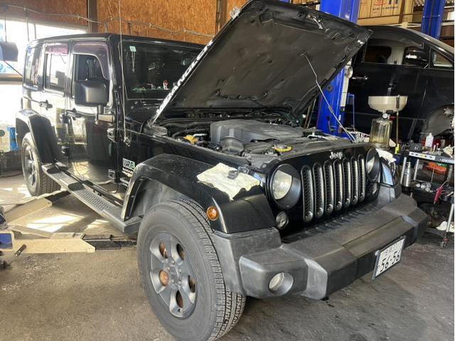 クライスラー・ジープ　ジープ・ラングラー　エンジン関連修理・整備　エンジンチェックランプ点灯　O2センサー　バンク２センサ２　交換　佐賀県　三養基郡　みやき町　みやき