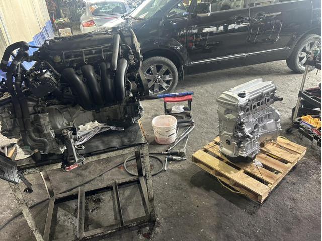 トヨタ　ヴェルファイア　2.4AZ　エンジン関連修理・整備　エンジン故障　エンジン載せ替え　佐賀県　三養基郡　みやき町　みやき