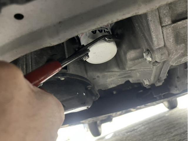 日産　マーチ　ガソリン車用　(オイル交換)　メンテナンス　エンジンオイル　オイルエレメント　交換　佐賀県　三養基郡　みやき町　みやき